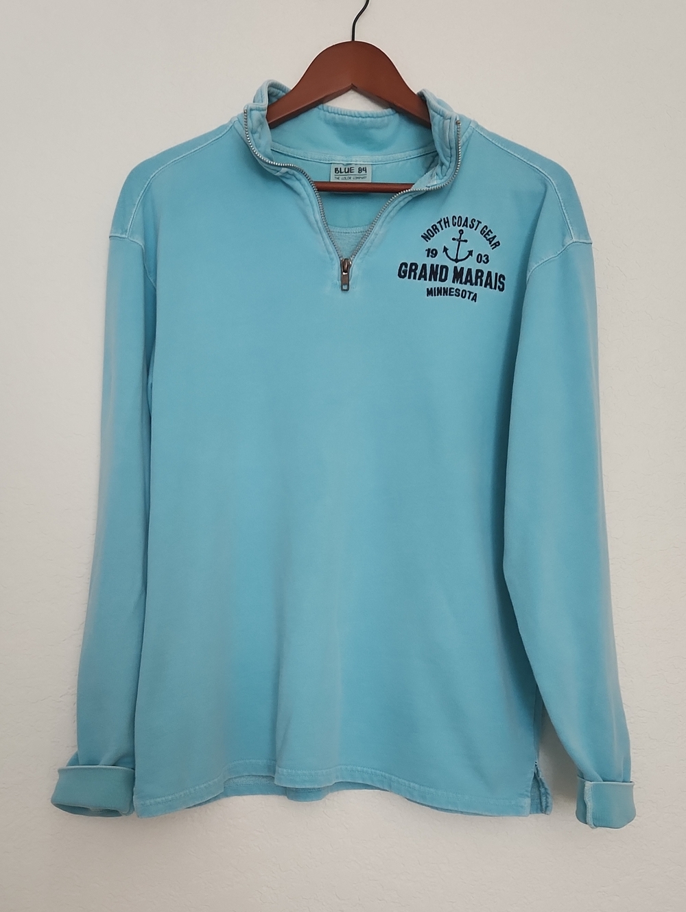 Blue 84 Cotton 1/4 Zip Pullover Sweatshirt - Grand Marais